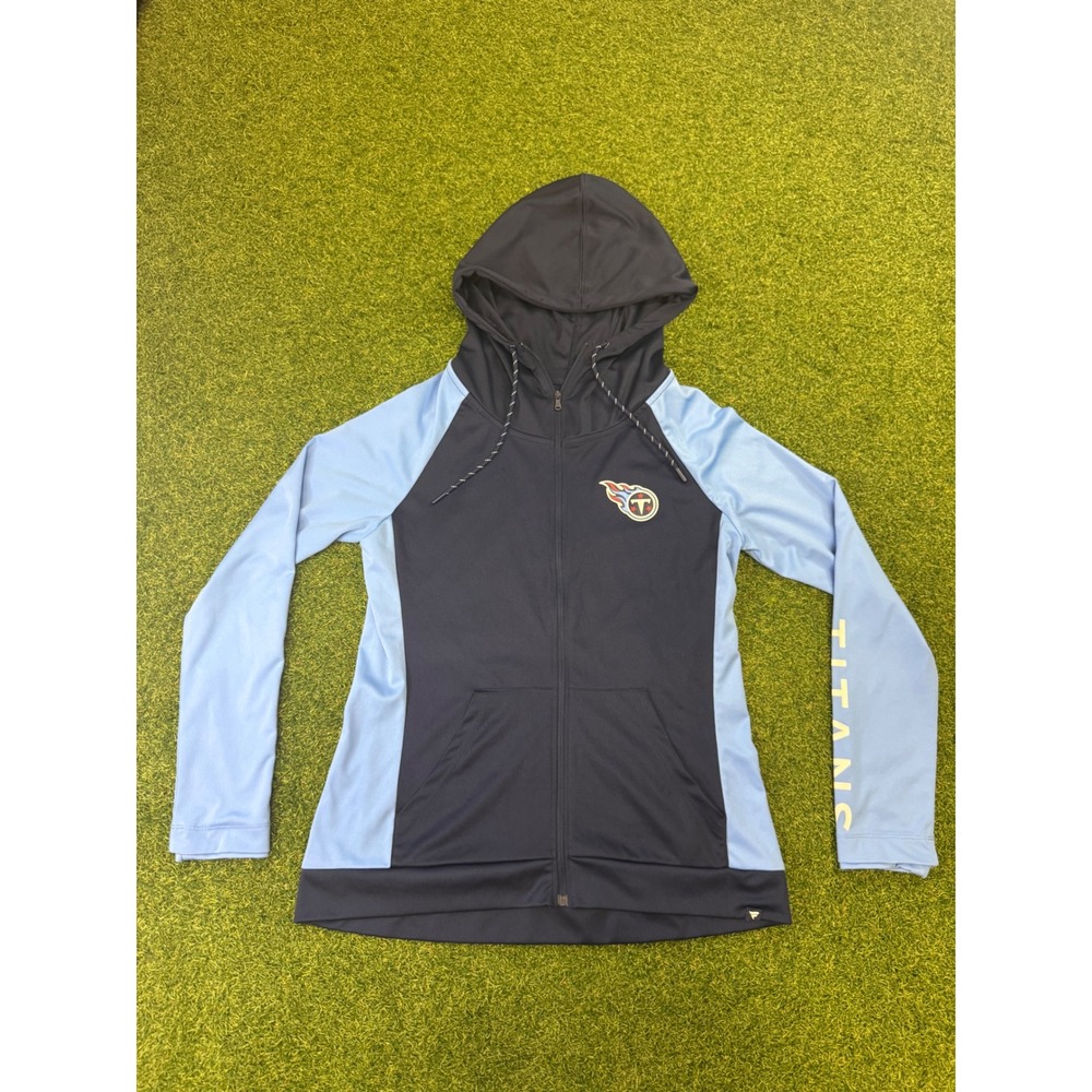 Tennessee Titans Womens Full Zip Hoodie Navy Blue Medium NFL‎ Jacket